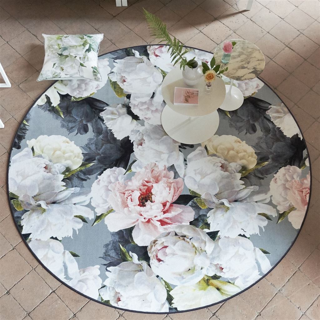 Designers Guild Peonia Grande Zinc Rug