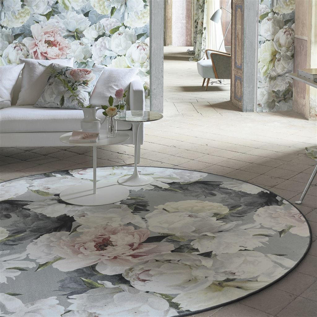 Designers Guild Peonia Grande Zinc Rug
