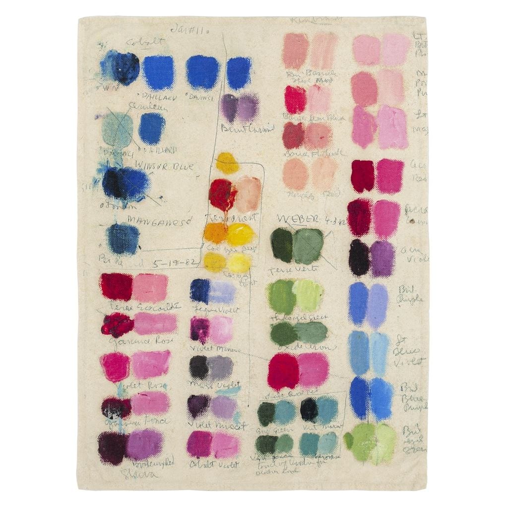 John Derian Mixed Tones Canvas Throw