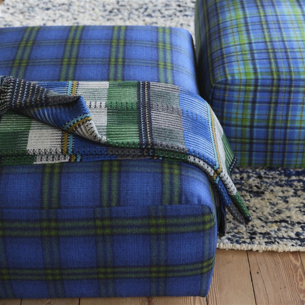 Tasara Cobalt Throw by Designers Guild
