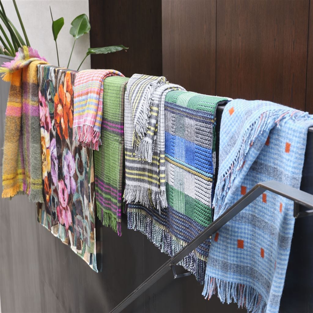 Tasara Cobalt Throw by Designers Guild