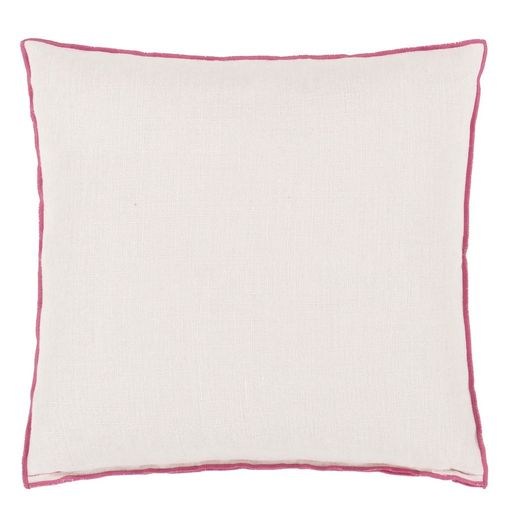 Designers Guild Brera Lino Alabaster & Fuchsia Decorative Pillow