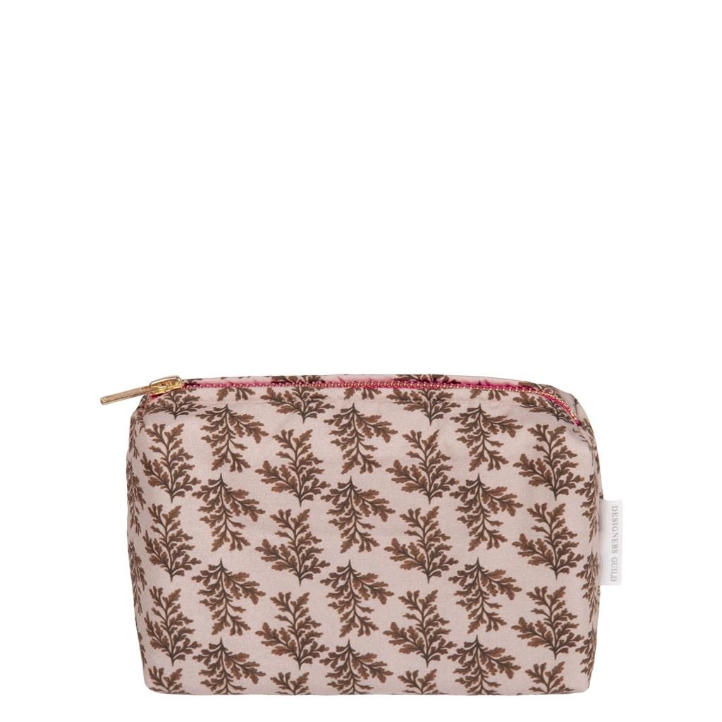 Designers Guild Brocart Decoratif Sepia Small Toiletry Bag