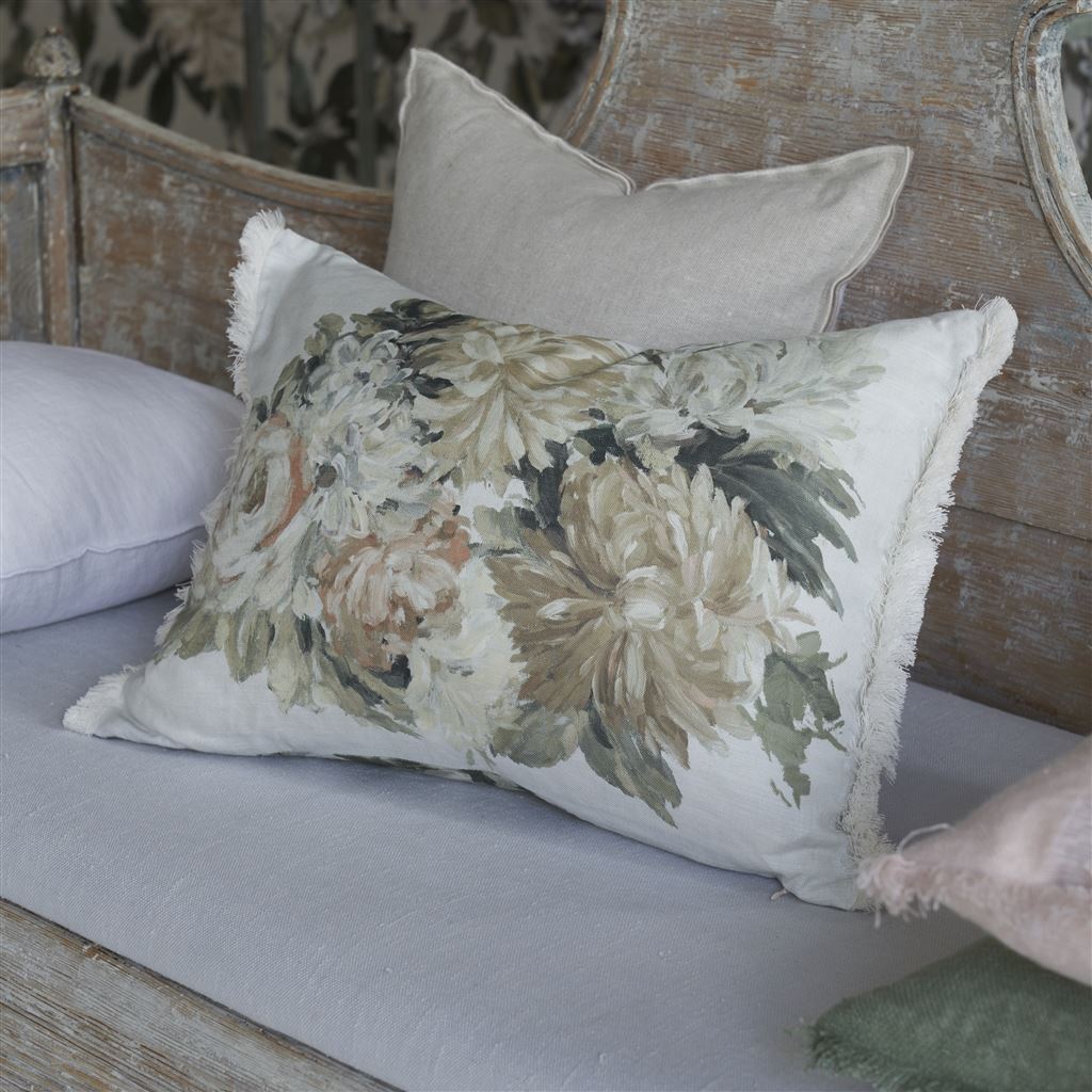 Designers Guild Fleurs D Artistes Sepia Decorative Pillow