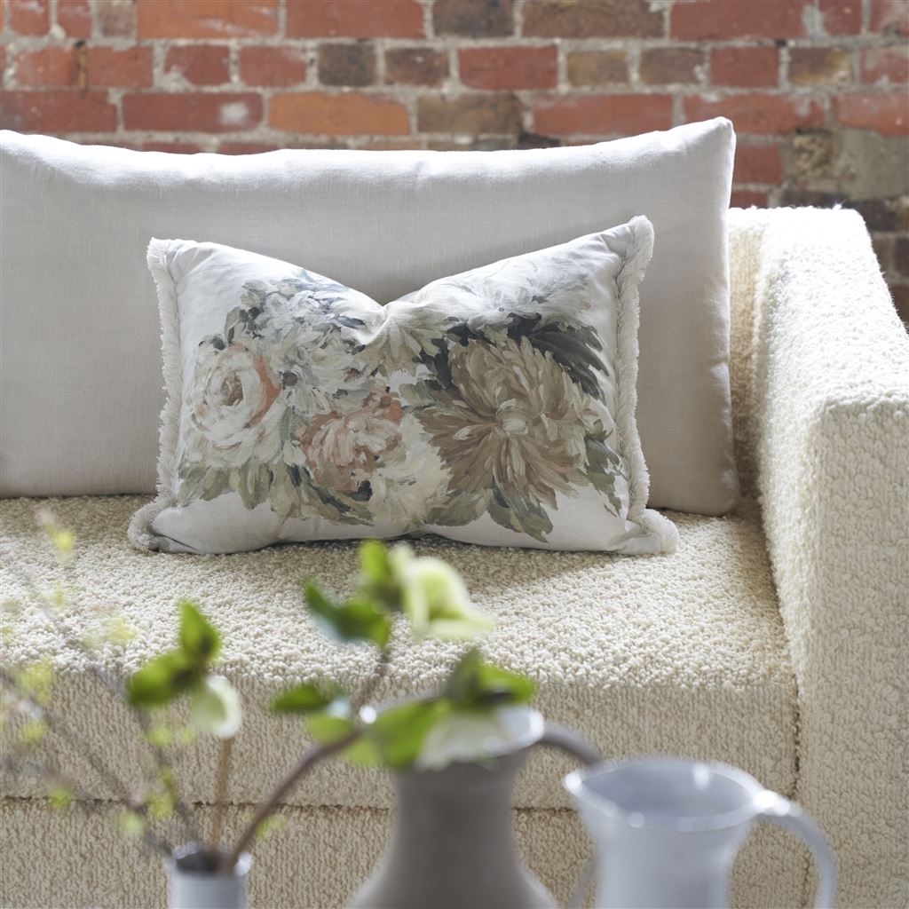 Designers Guild Fleurs D Artistes Sepia Decorative Pillow