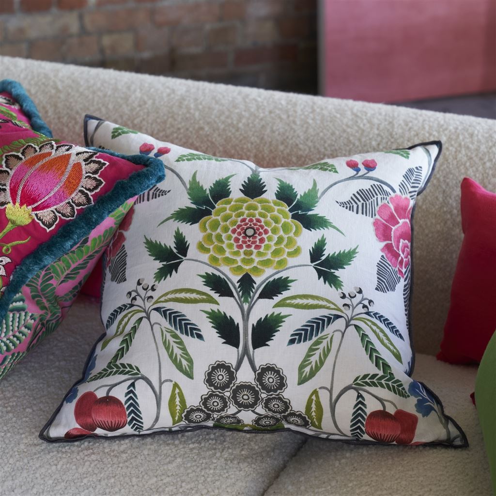 Designers Guild Brocart Decoratif Fuchsia Decorative Pillow
