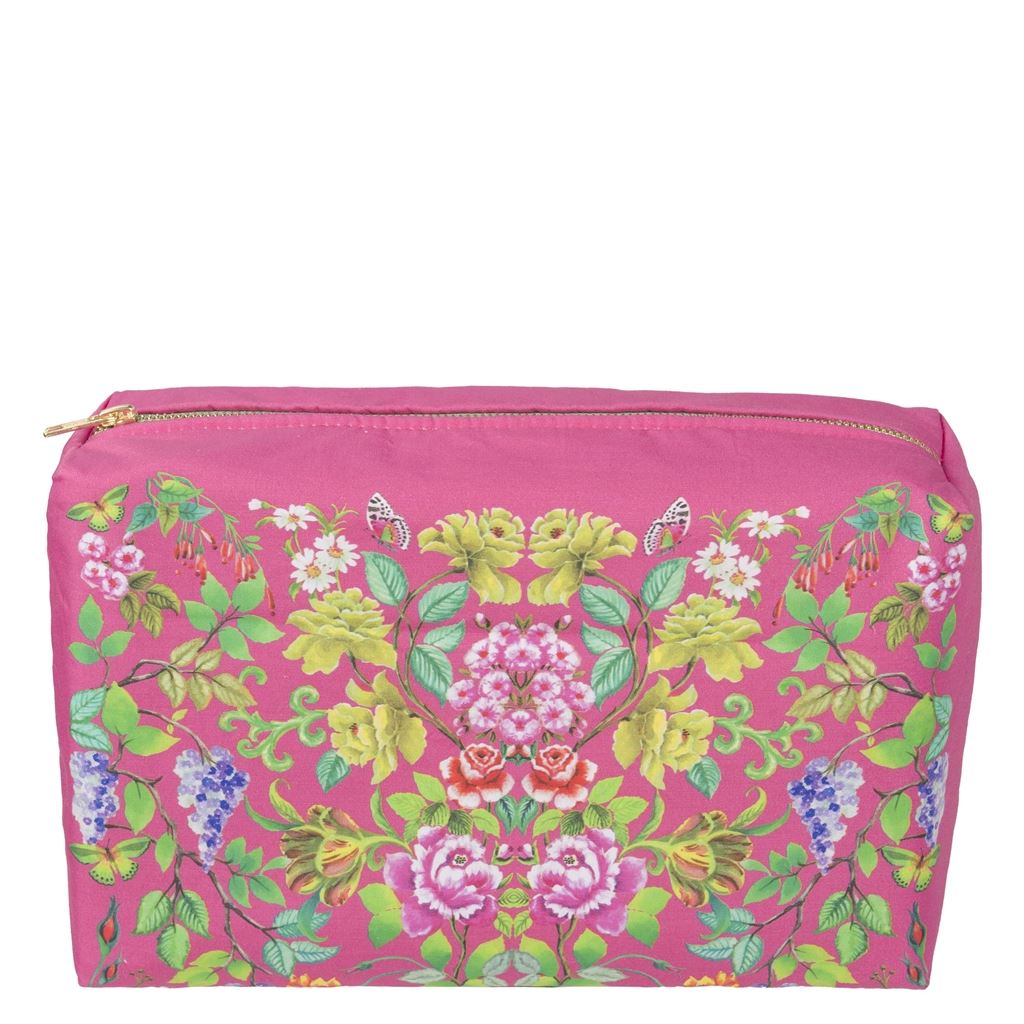 Designers Guild Eleonora Fuchsia Large Toiletry Bag