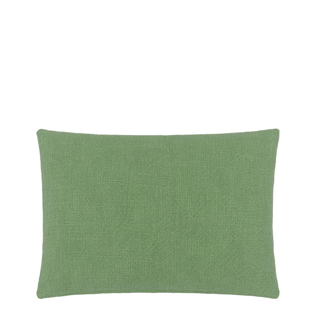 Kushime Emerald Cotton Throw Pillow by Designers Guild