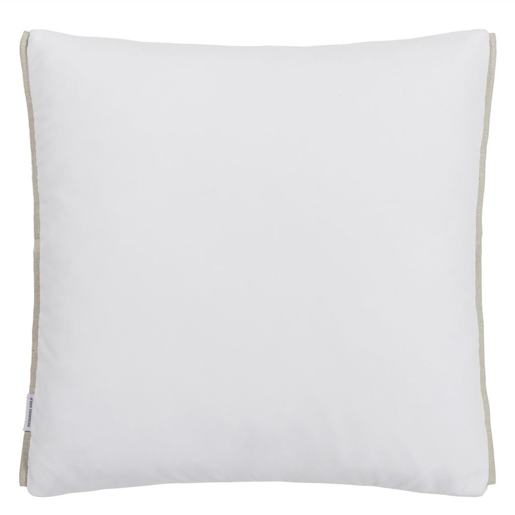 Marquise Chalk Velvet Throw Pillow by Designers Guild