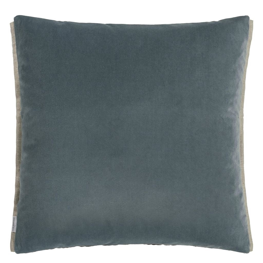 Marquise Graphite Velvet Throw Pillow by Designers Guild
