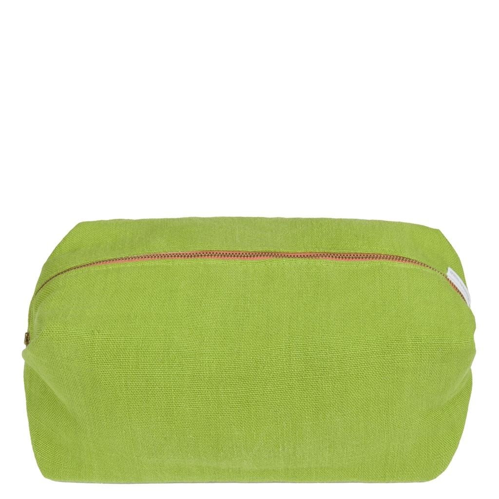 Designers Guild Brera Lino Leaf Large Toiletry Bag