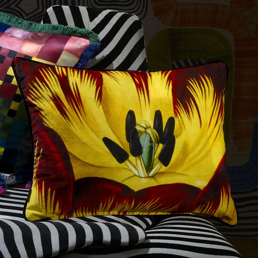 Christian Lacroix Eclosion Agate Throw Pillow