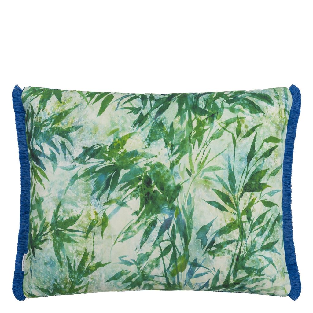 Designers Guild Tarakan Emerald Outdoor Decorative Pillow