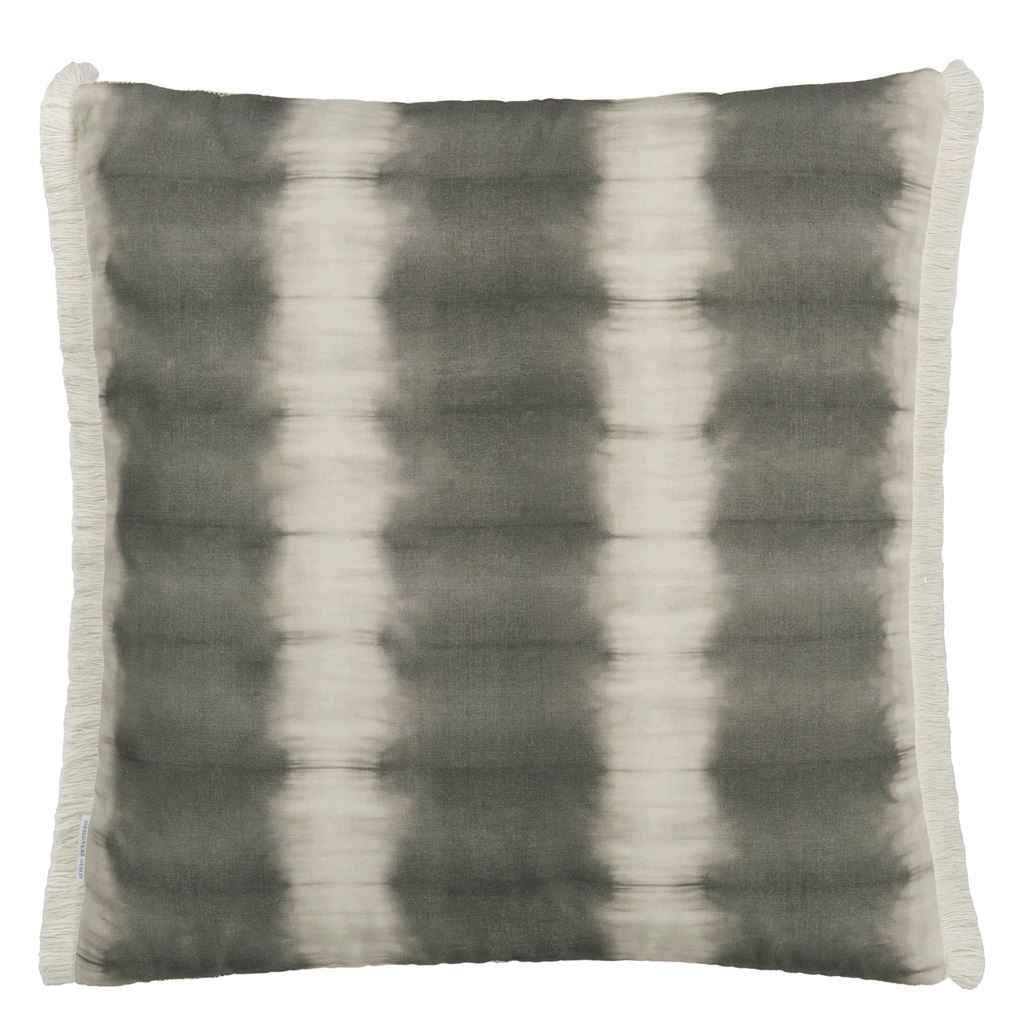 Designers Guild Grayton Graphite Outdoor Decorative Pillow