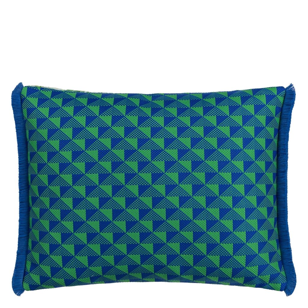 Designers Guild Tarakan Emerald Outdoor Decorative Pillow