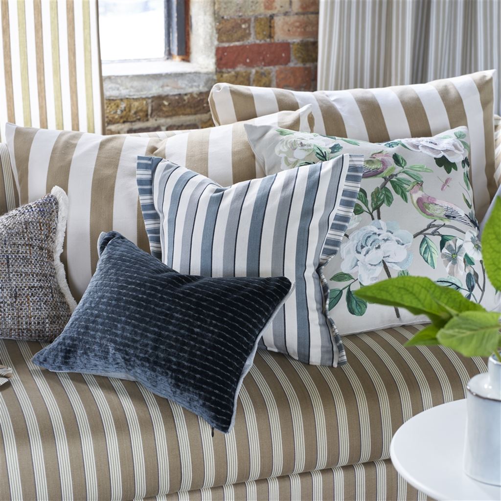 Designers Guild Mazarin Graphite Velvet Decorative Pillow