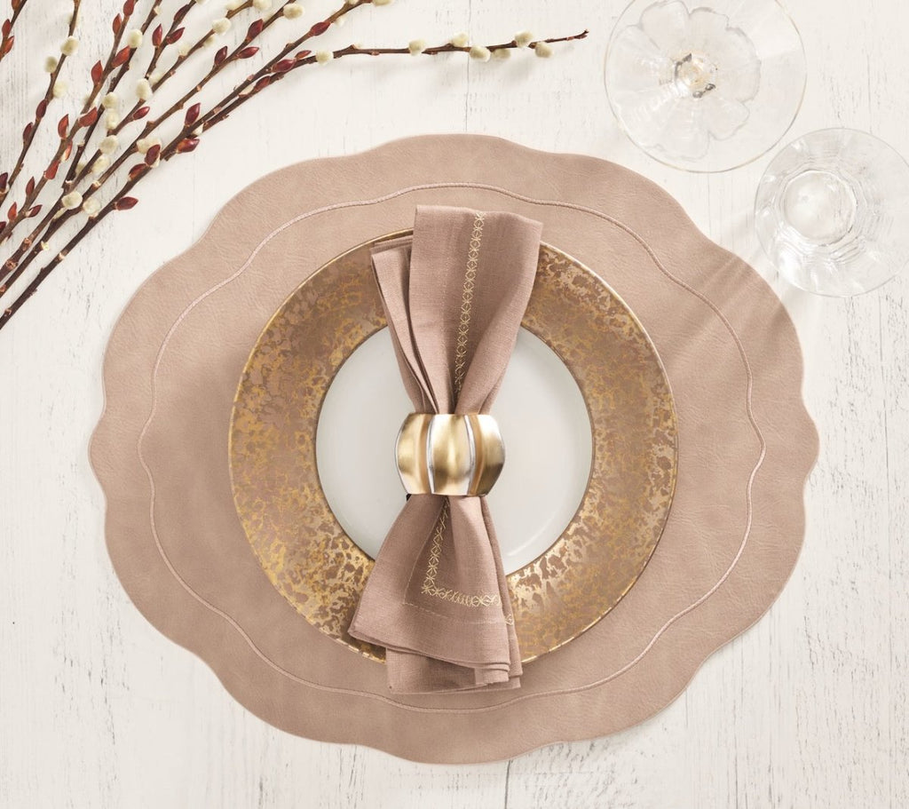 Tailored Placemat in Taupe by Kim Seybert