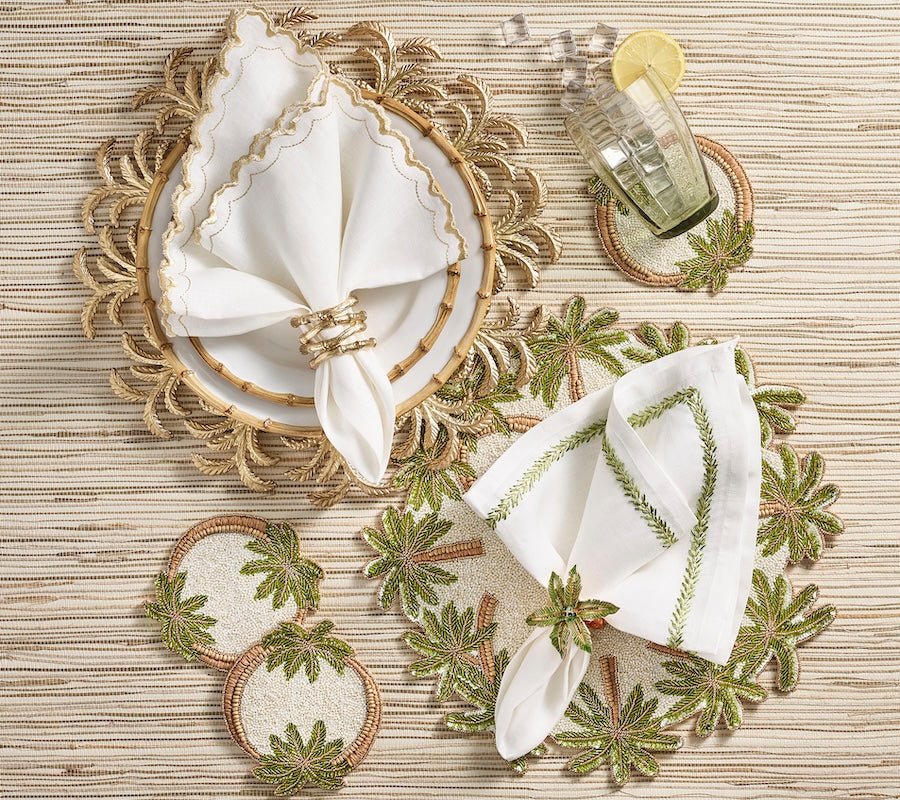 Bamboo Napkin Ring in Gold Set of 4 by Kim Seybert