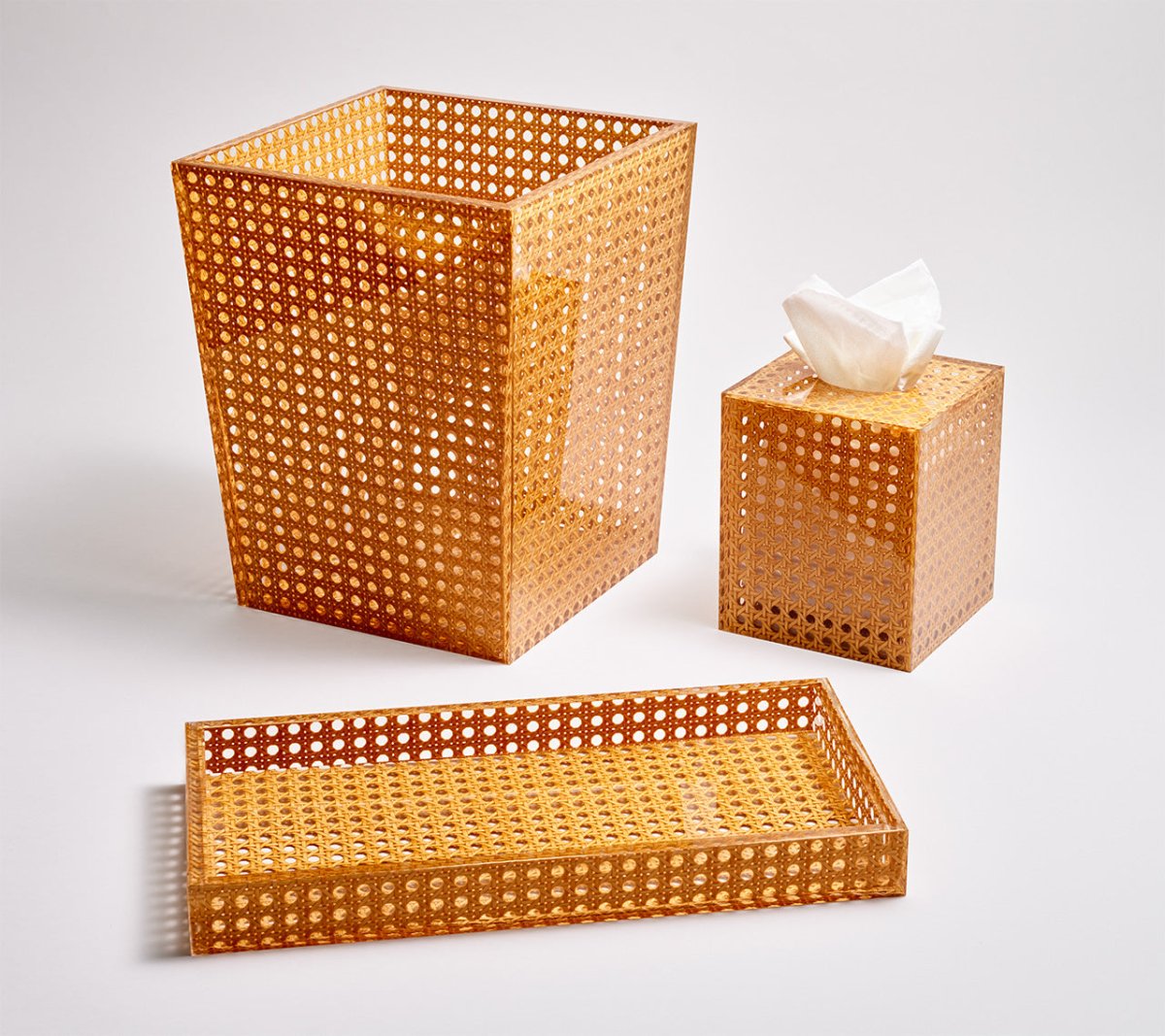 Reed Waste Basket in Natural by Kim Seybert