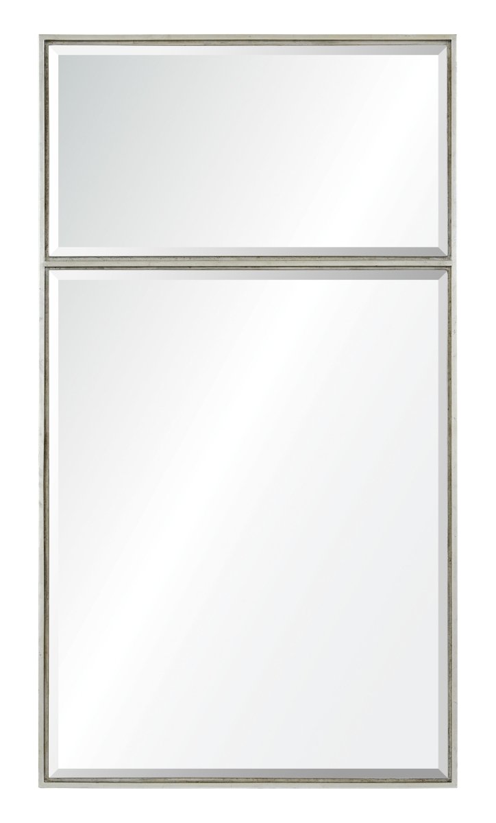 Distressed Silver Leaf Trumeau Mirror by Mirror Home