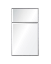 Distressed Silver Leaf Trumeau Mirror by Mirror Home