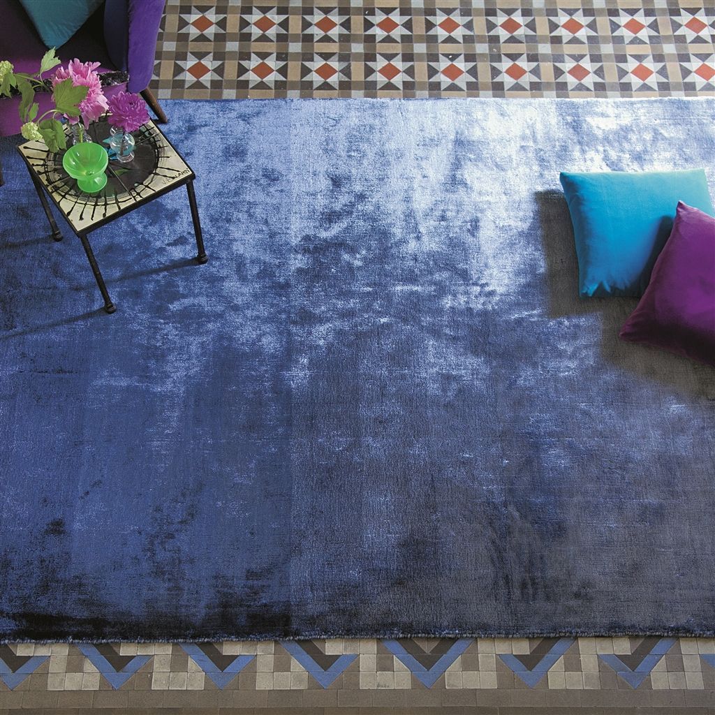 Eberson Cobalt Rug by Designers Guild