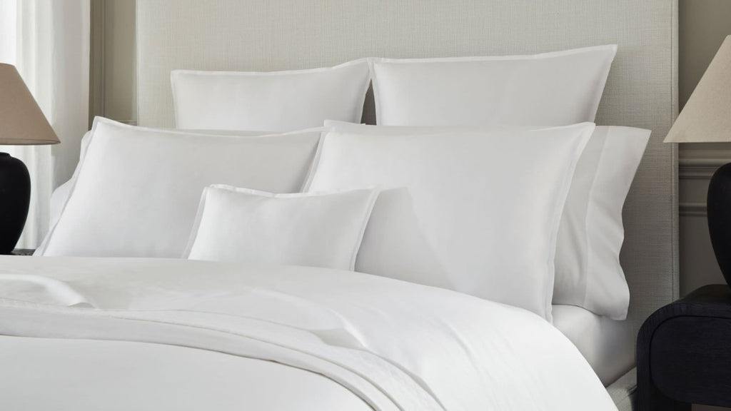 Giza 45 Corto Sateen White Bedding by Sferra