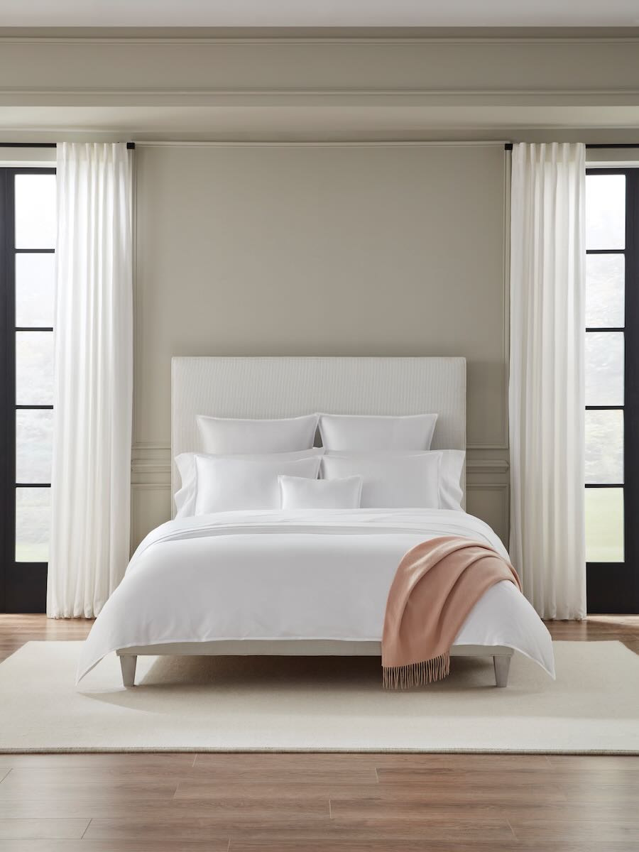 Giza 45 Corto Sateen White Bedding by Sferra