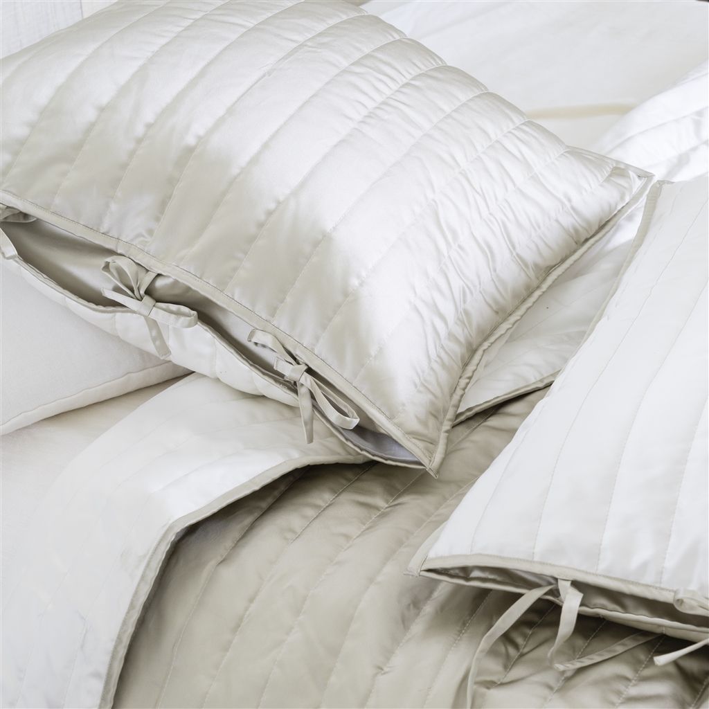 Tiber Chalk & Linen Quilts & Shams