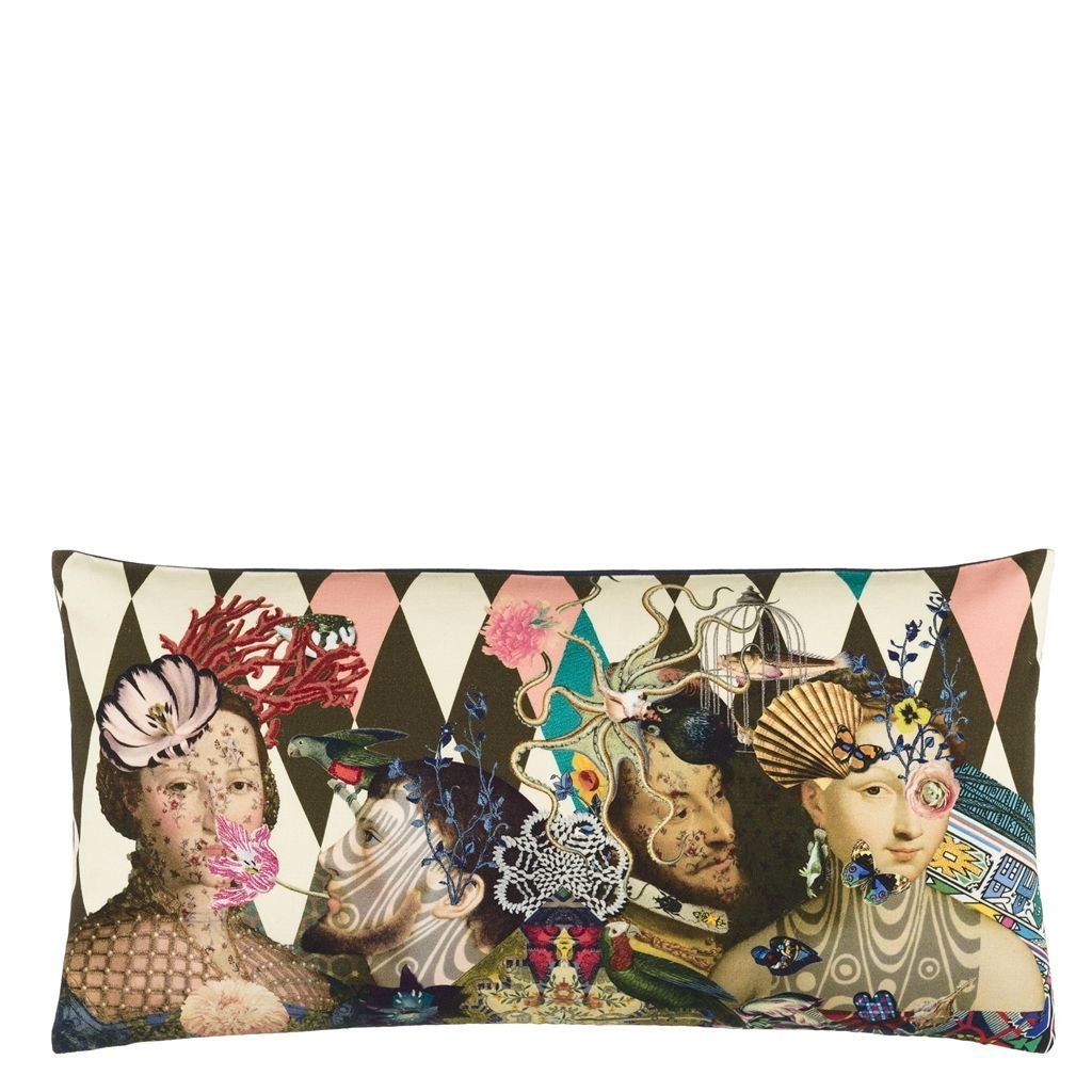 Christian Lacroix Le Curieux Argile Throw Pillow