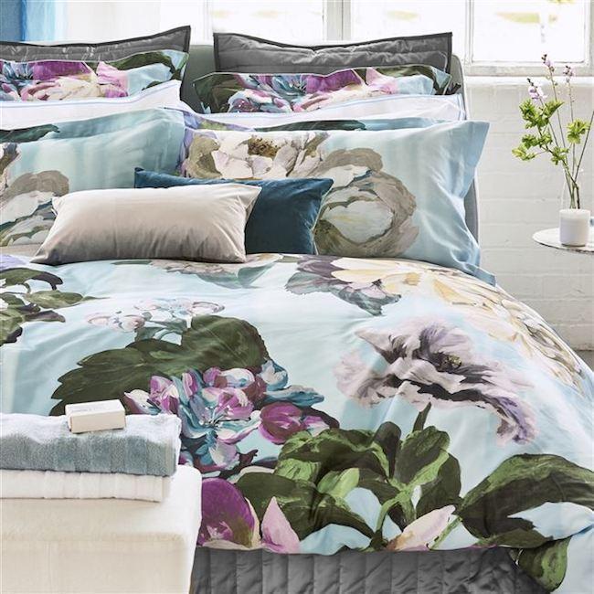 Delft Flower Sky Duvets & Shams - Designers Guild