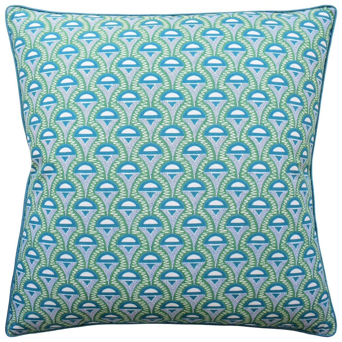 Abelino Green and Peacock Decorative Pillows by Ryan Studio