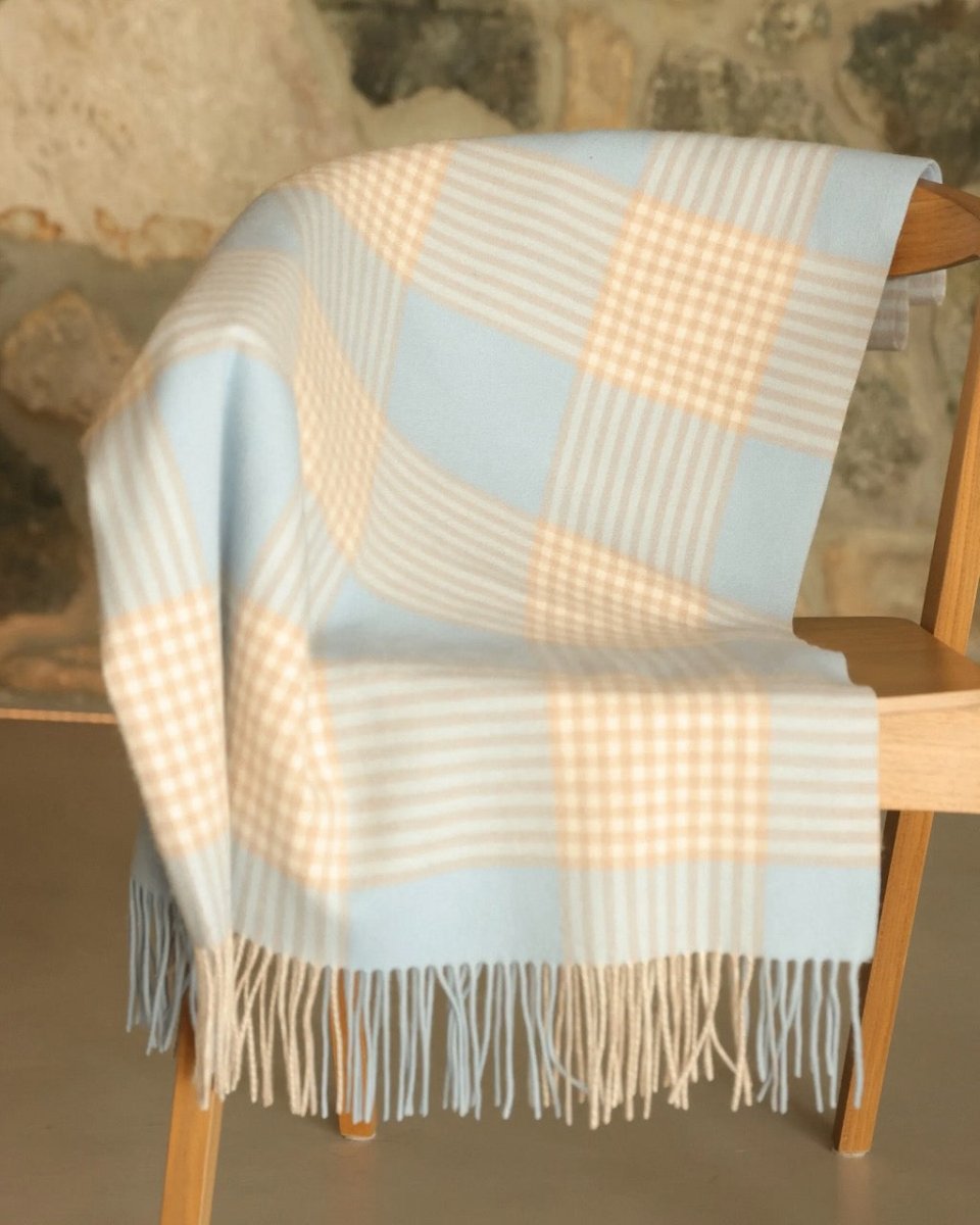 Glen Plaid Cashmere Blend Throw by Alashan