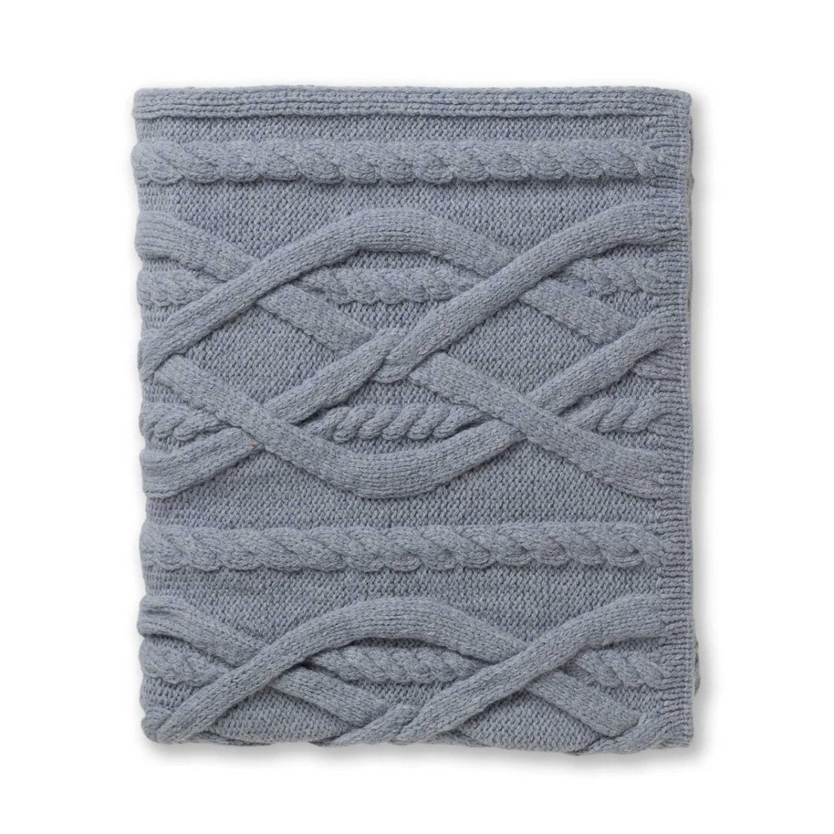 Alicia Adams Alpaca Buckley Throw in Chambray