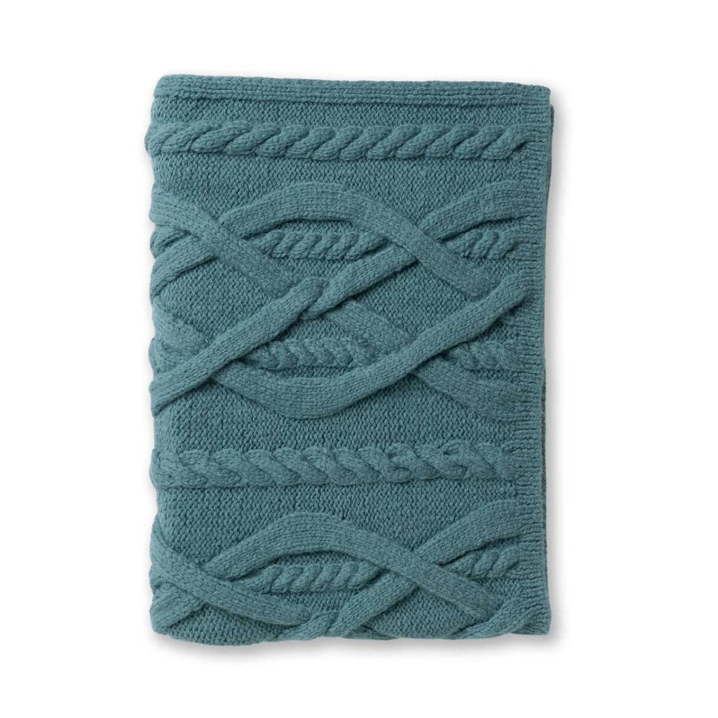 Alicia Adams Alpaca Buckley Throw in Teal