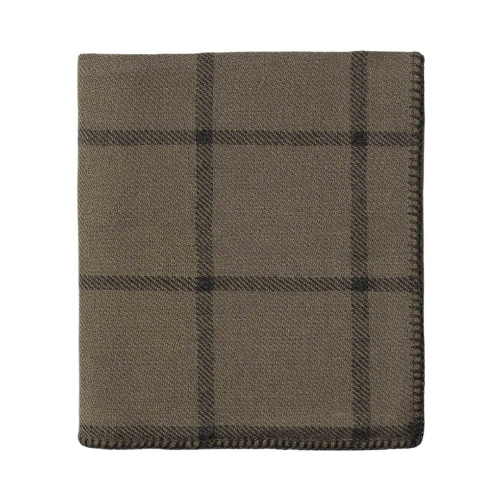 Alicia Adams Alpaca Graydon Throw in Moss and Charcoal