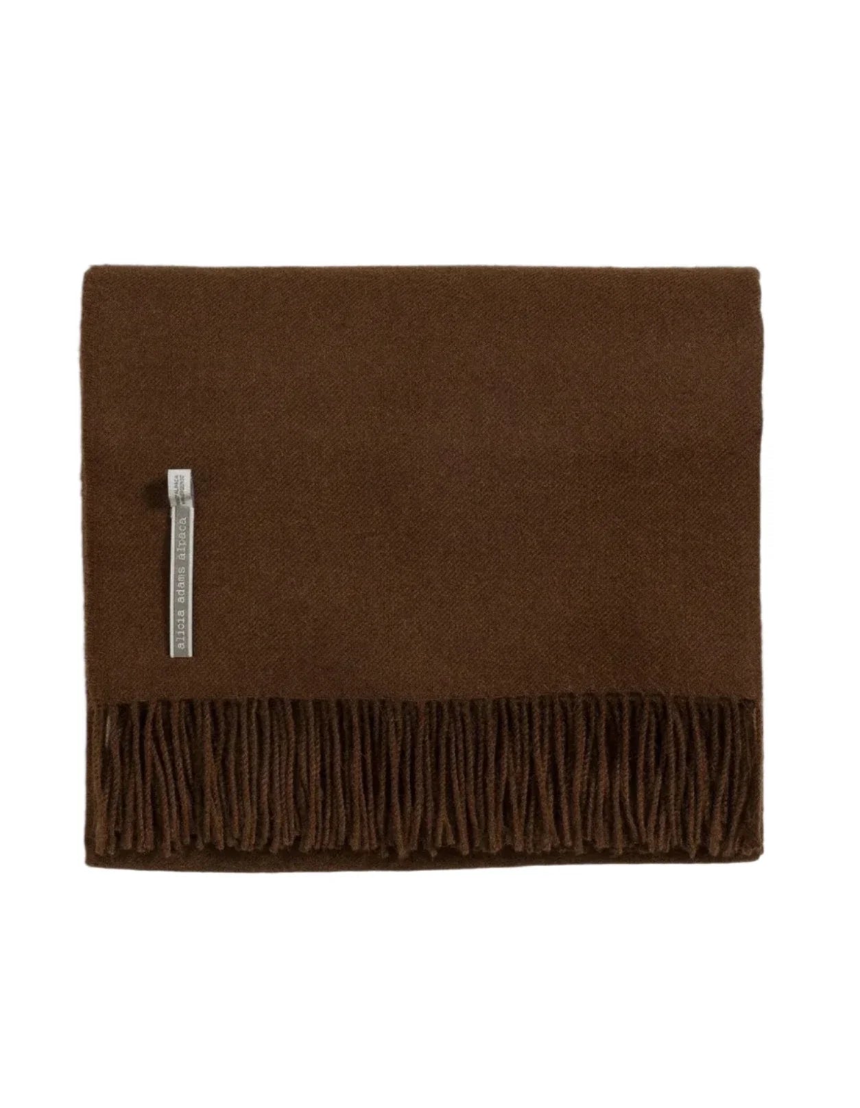 Alicia Adams Alpaca Throw in Cafe Solid