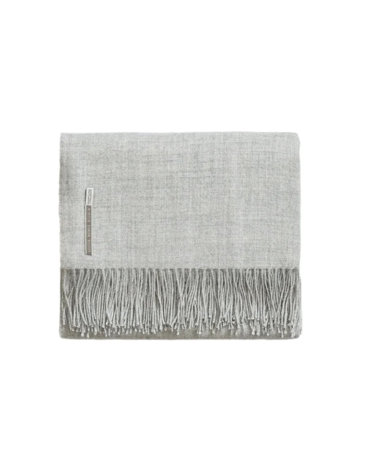 Alicia Adams Alpaca Throw in Carbon Solid