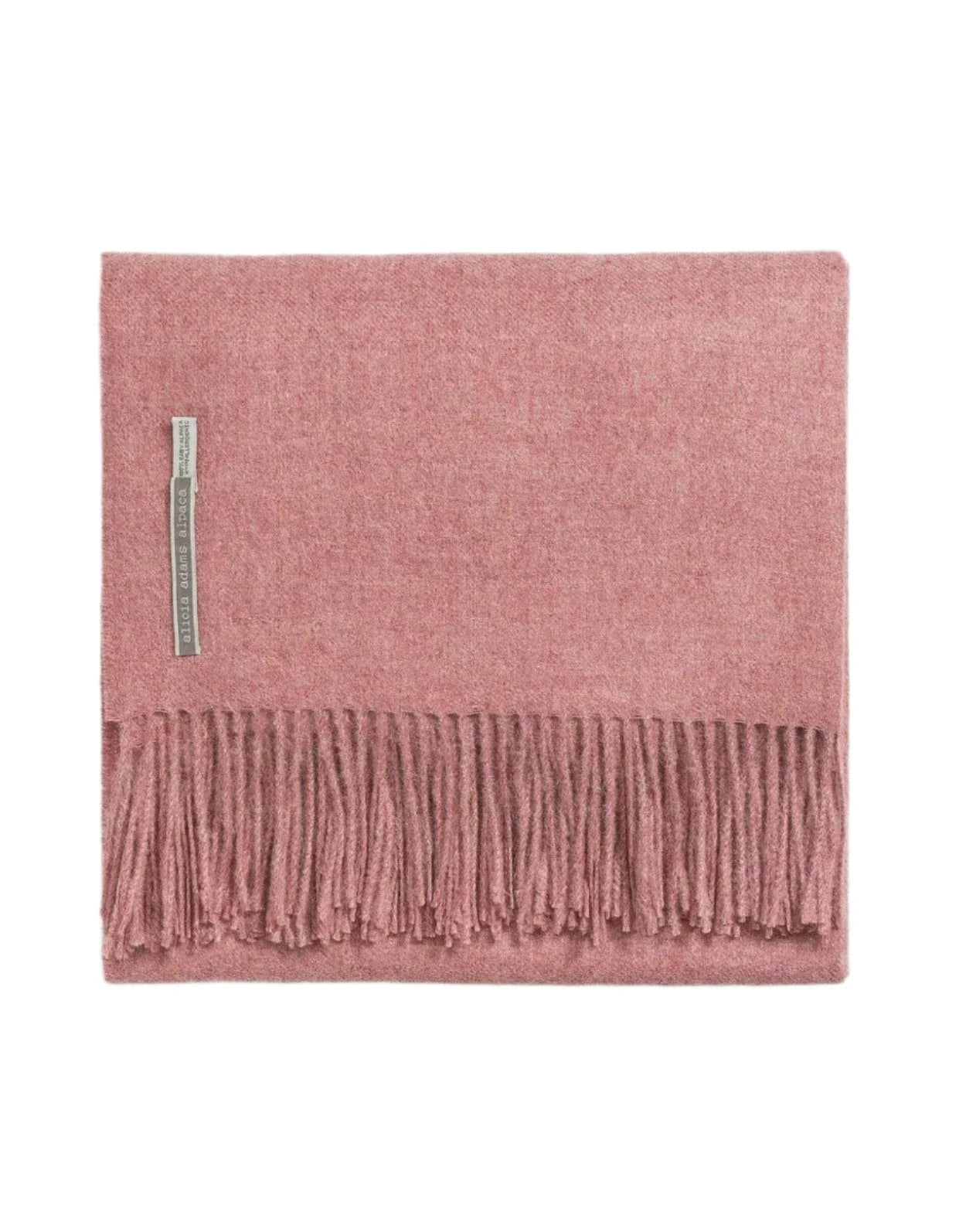 Alicia Adams Alpaca Throw in Grapefruit Solid