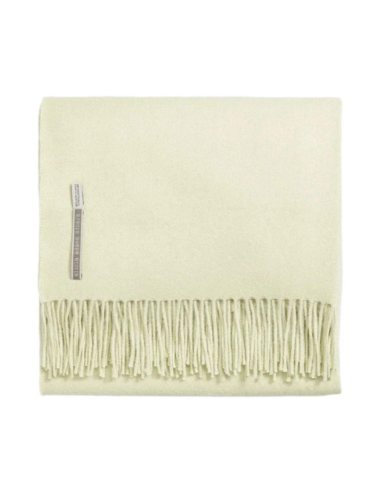 Alicia Adams Alpaca Throw in Seafoam Solid