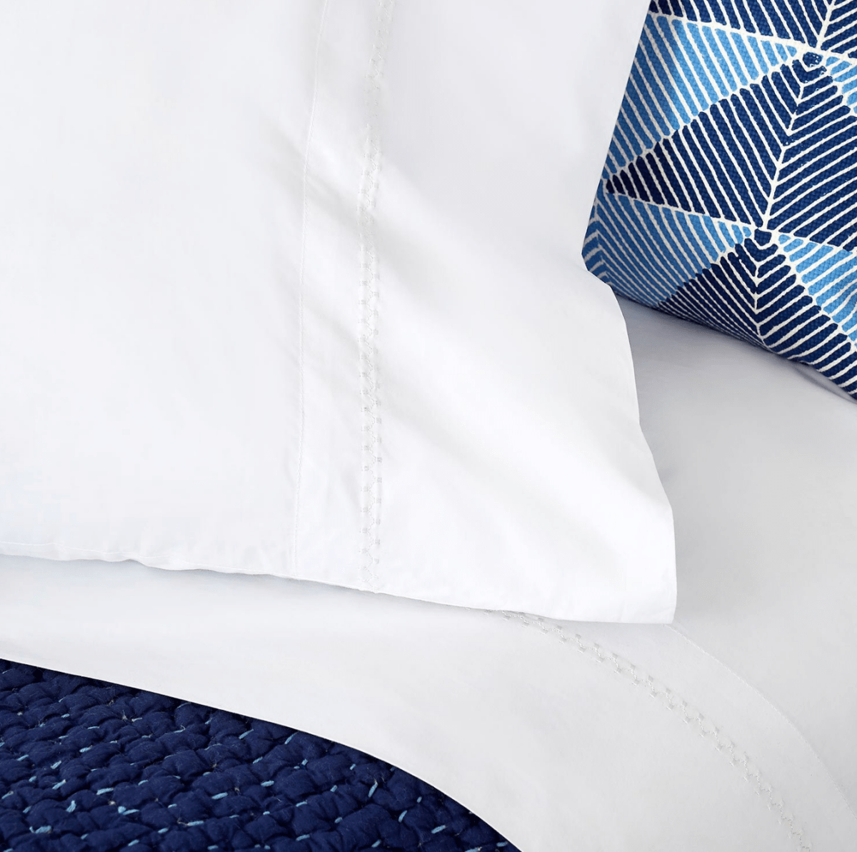 Anketi White Organic Cotton Sheet Set by John Robshaw