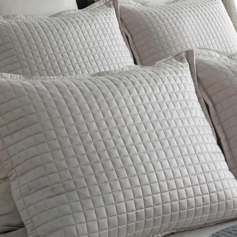Ready-to-Bed 2.0 Quilted Sham Silver by Ann Gish