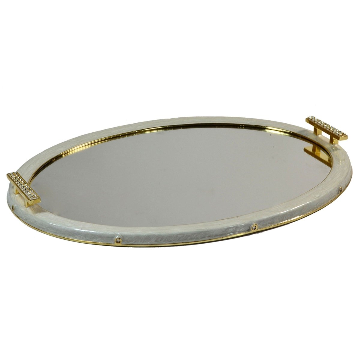 Audrey Bath Accessories w. Gold Trim by Mike + Ally
