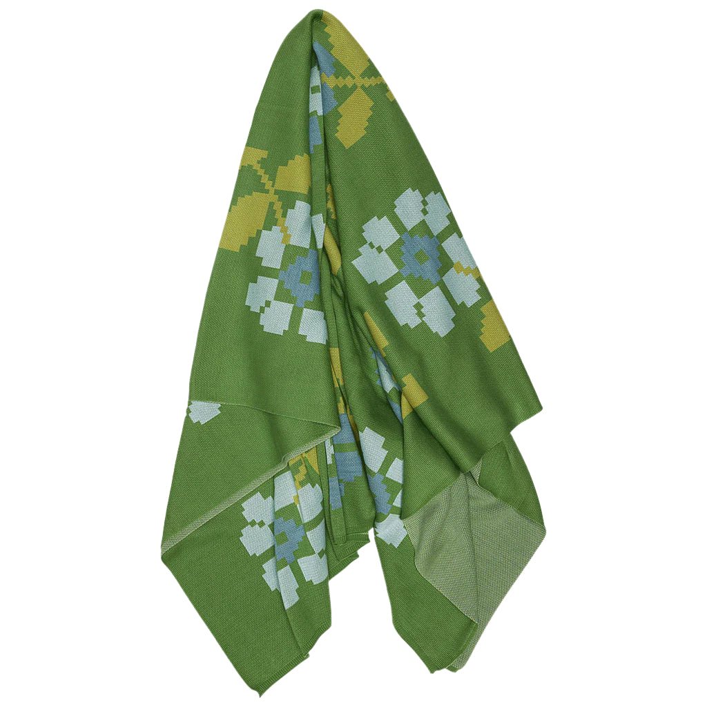 Banhi Sage Green Throw Blanket by John Robshaw