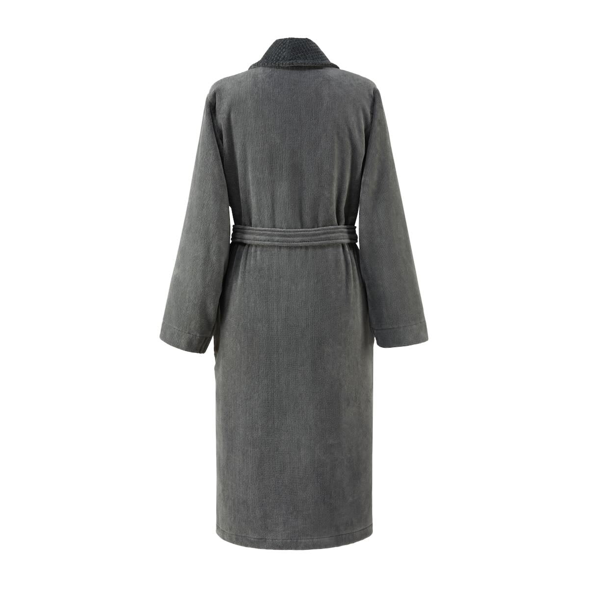 Hugo Boss Men's Double B Charcoal Robe by Yves Delorme