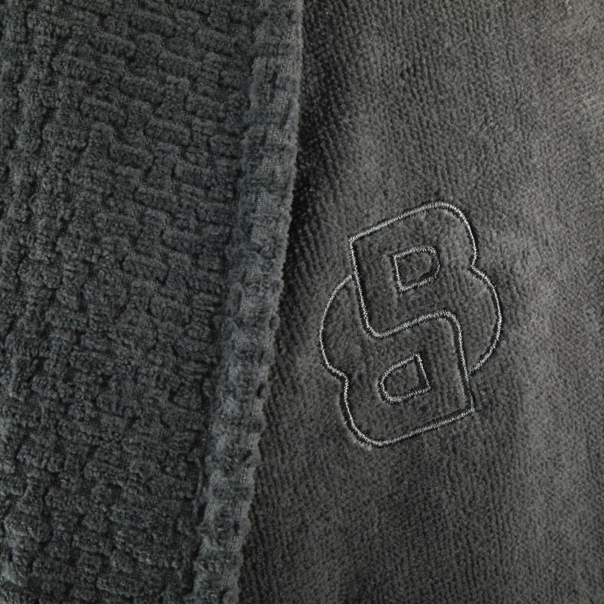 Hugo Boss Men's Double B Charcoal Robe by Yves Delorme