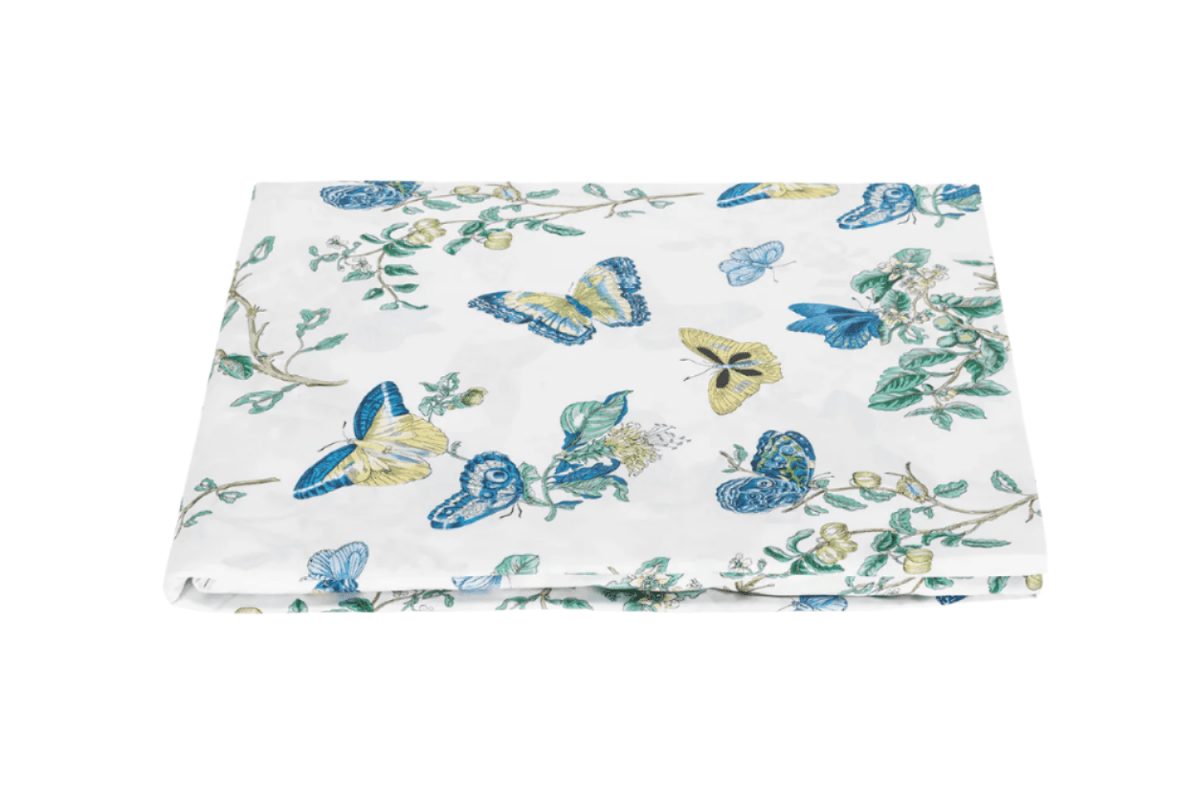 Baudin Butterfly Prussian Blue Bedding by Matouk Schumacher