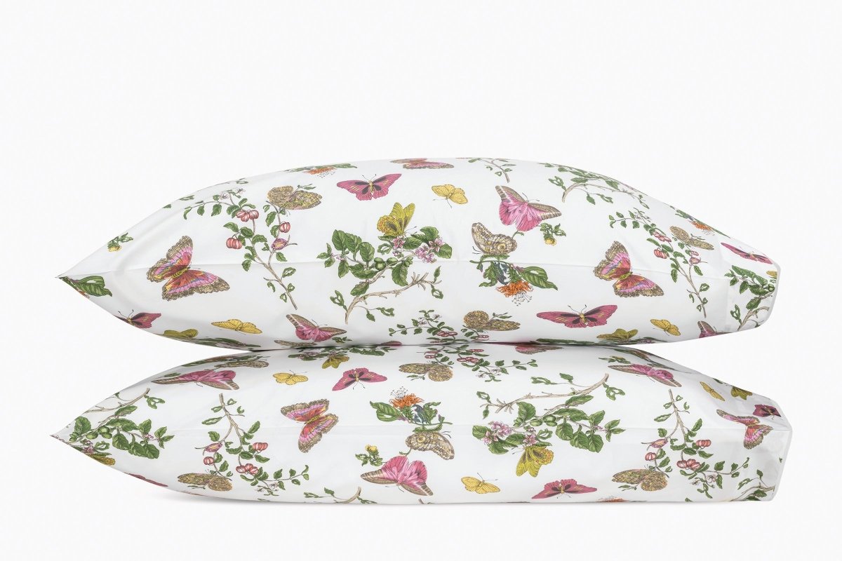 Baudin Butterfly Pink Bedding by Matouk Schumacher