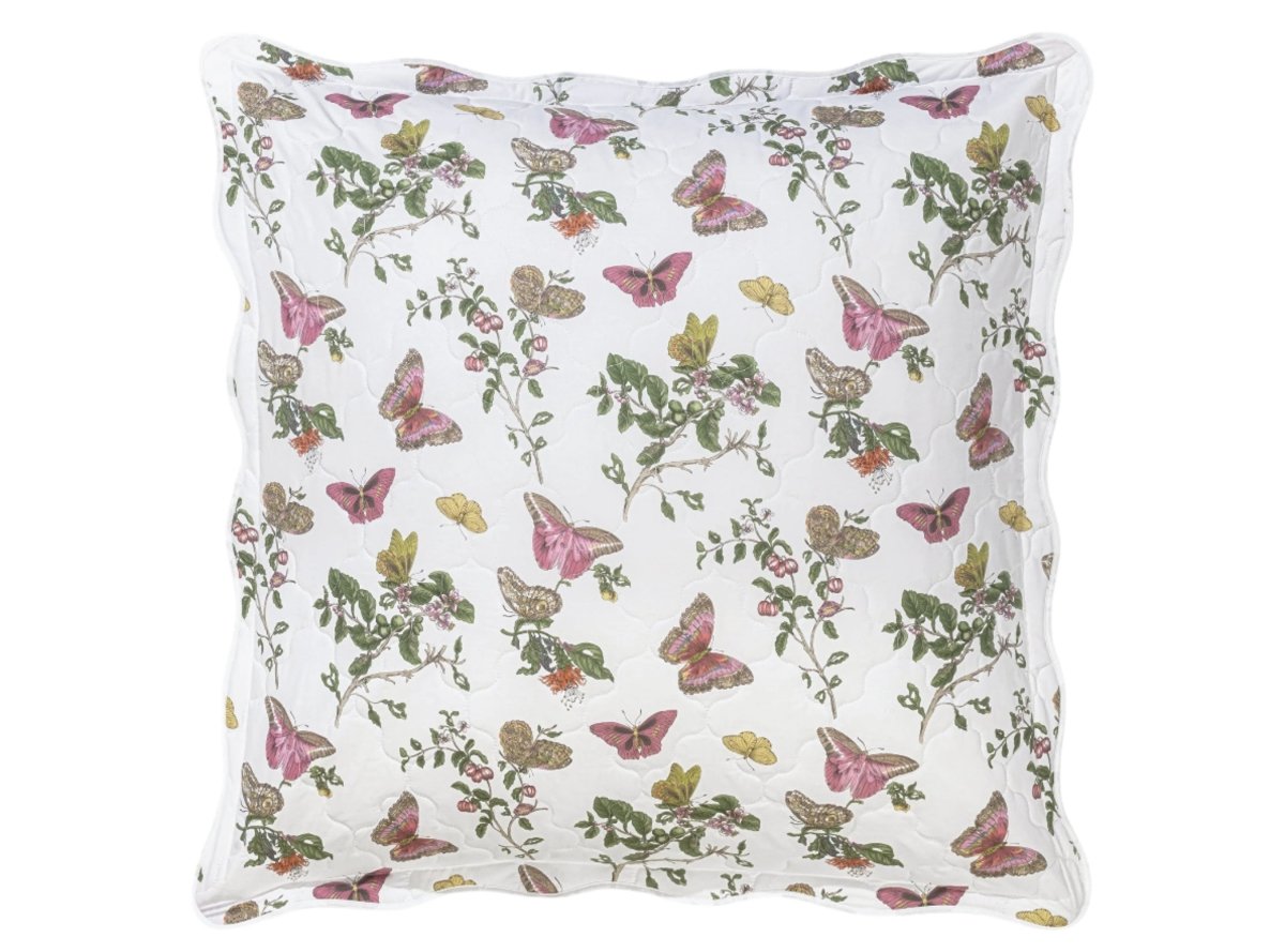 Baudin Butterfly Pink Bedding by Matouk Schumacher