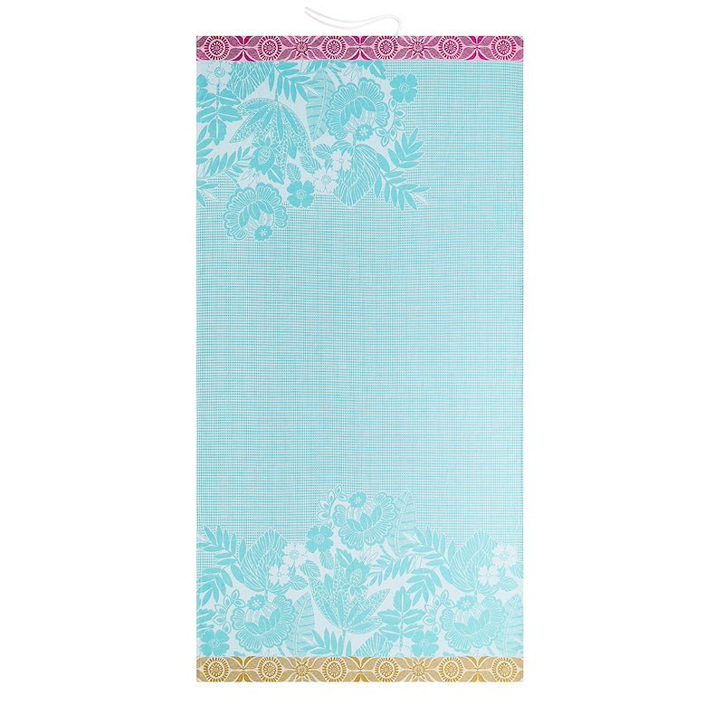 Barbade blue beach towel by le jacquard français